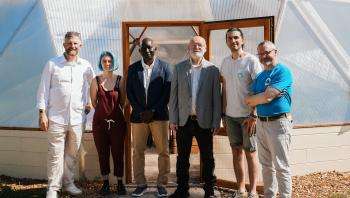 Inauguration de la serre géodésique sur le campus de Saint-Cyr-L'Ecole